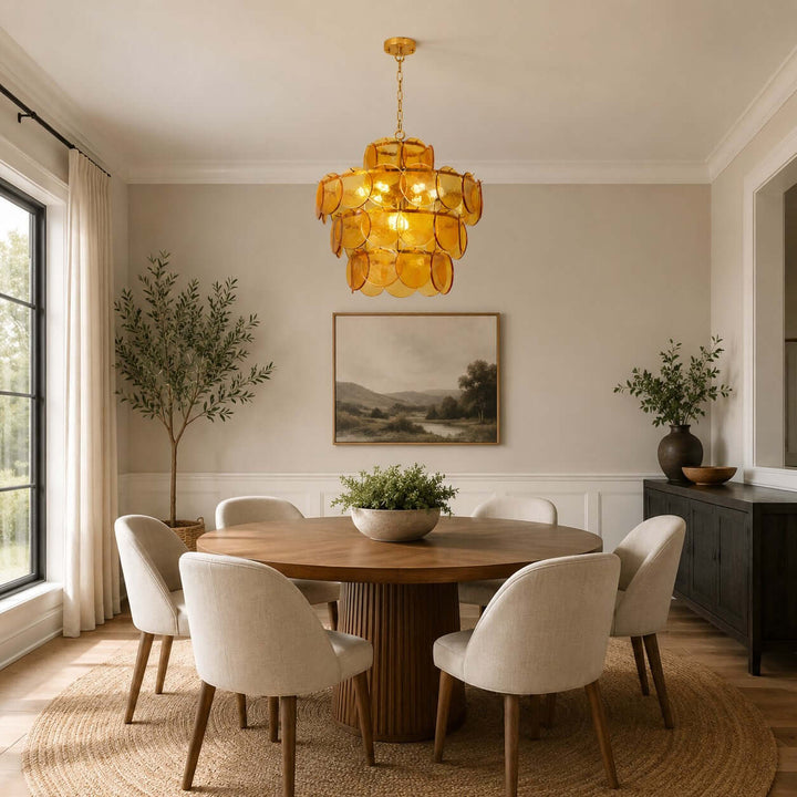 Cirelle Chandelier | French Art Deco Glass Chandelier