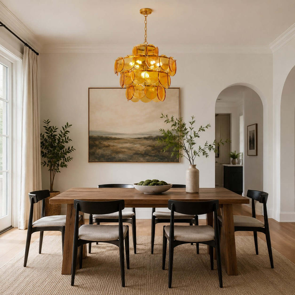 Cirelle Chandelier | French Art Deco Glass Chandelier