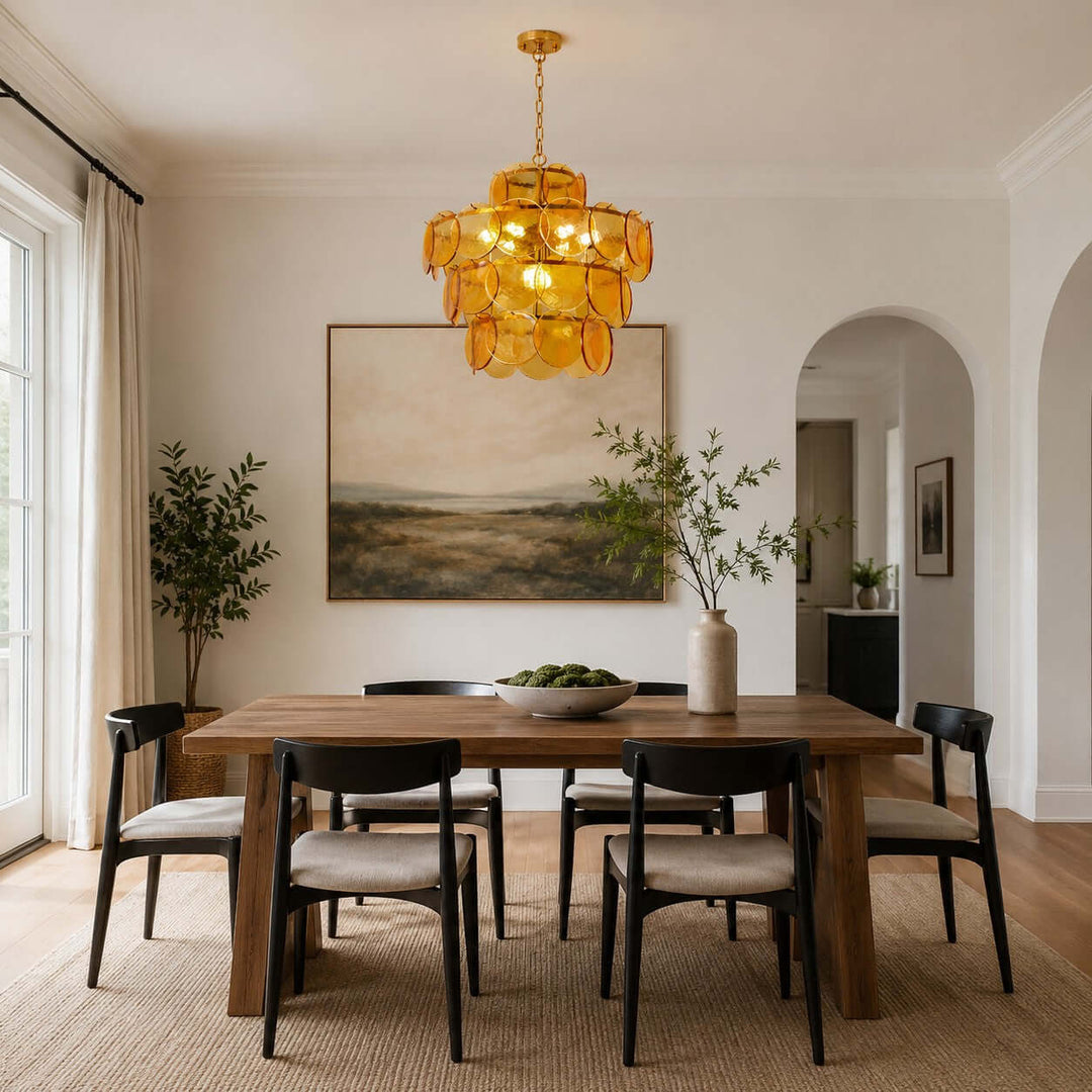 Cirelle Chandelier | French Art Deco Glass Chandelier