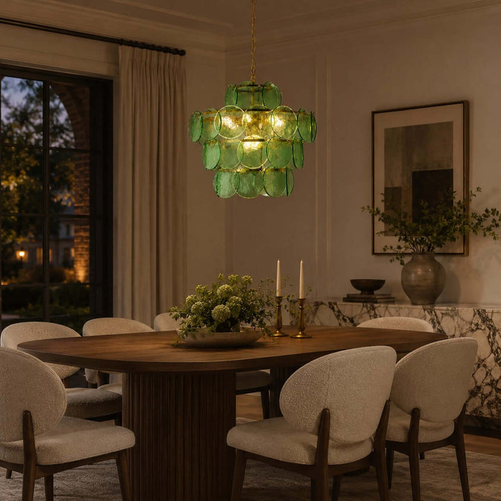 Cirelle Chandelier | French Art Deco Glass Chandelier