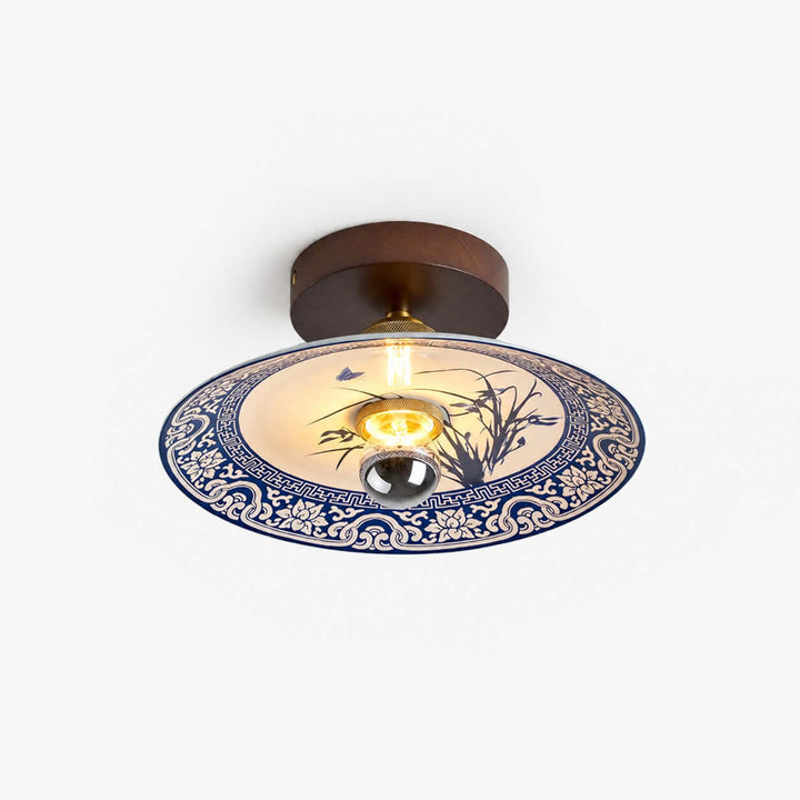 Cirelon Ceiling Lamp | Traditional Ceramic Light for Entryways