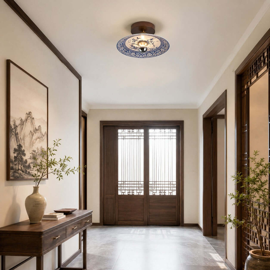 Cirelon Ceiling Lamp | Traditional Ceramic Light for Entryways