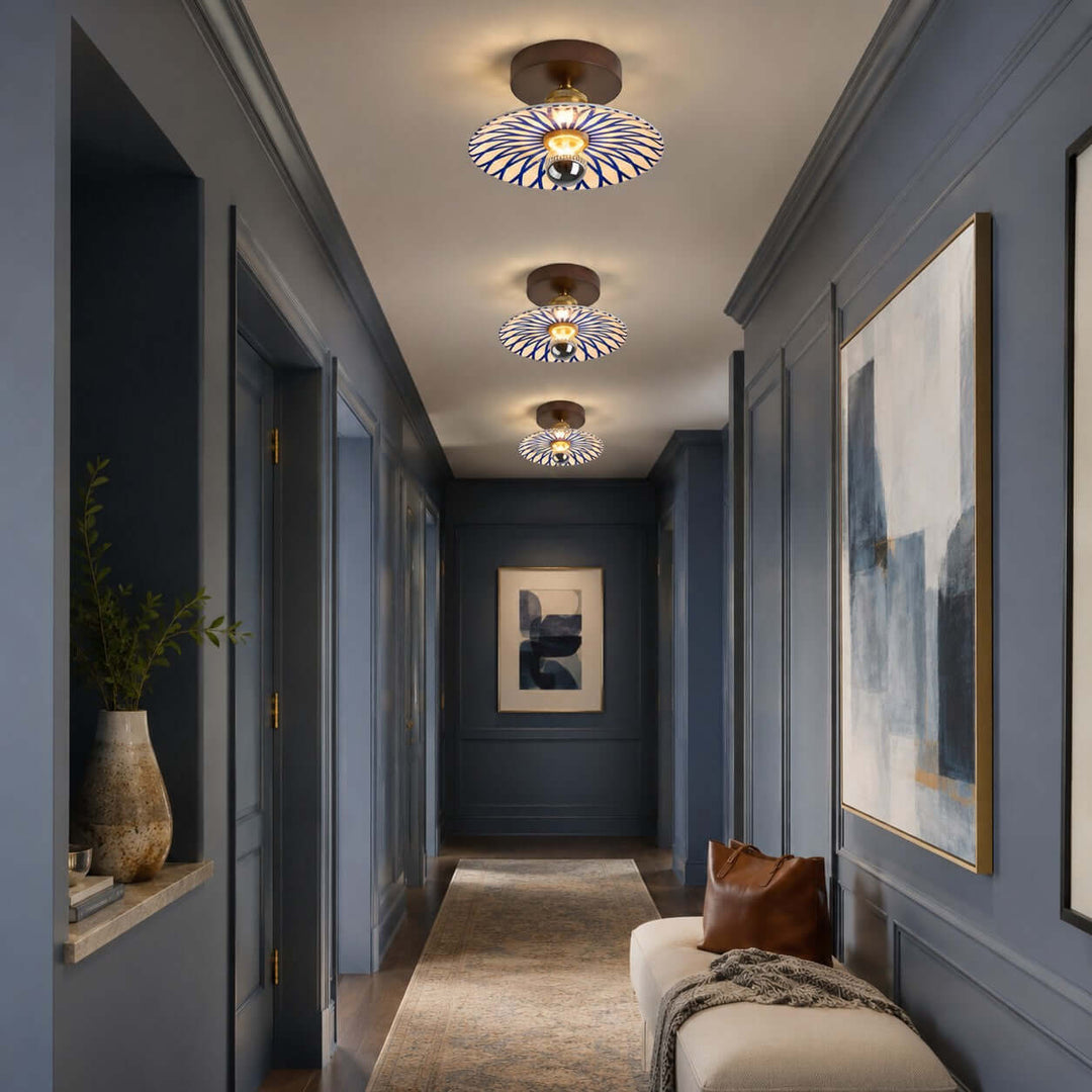 Cirelon Ceiling Lamp | Traditional Ceramic Light for Entryways