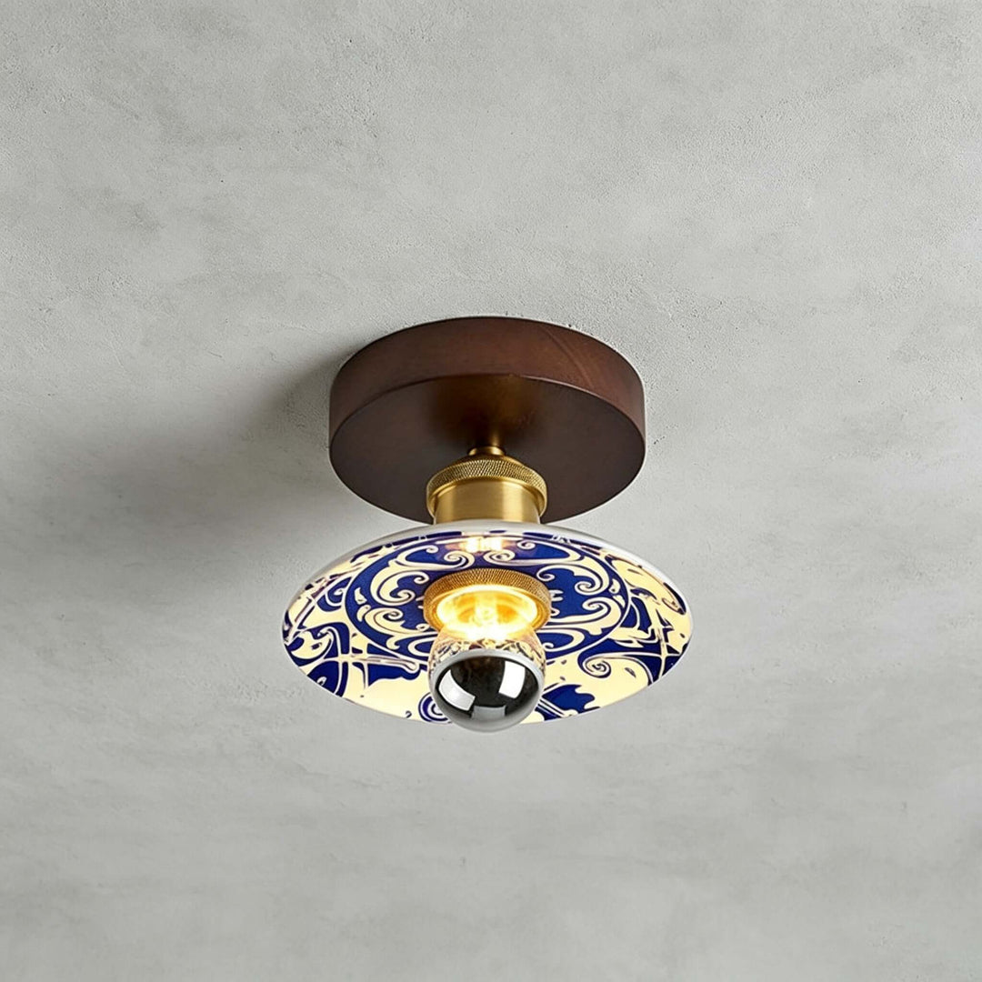 Cirelon Ceiling Lamp | Traditional Ceramic Light for Entryways