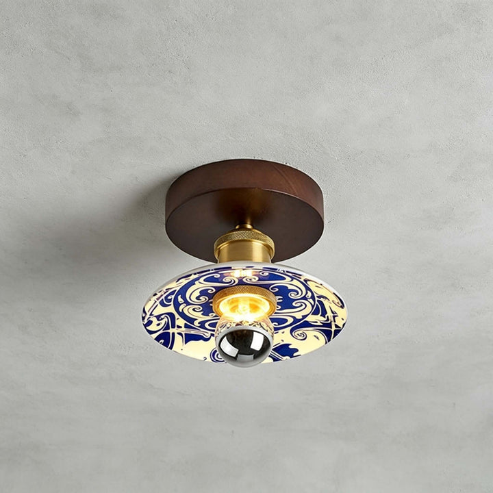 Cirelon Ceiling Lamp | Traditional Ceramic Light for Entryways