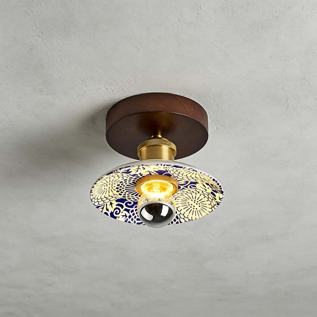Cirelon Ceiling Lamp | Traditional Ceramic Light for Entryways