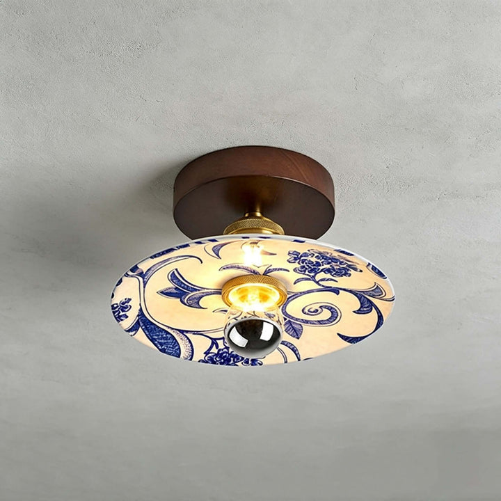 Cirelon Ceiling Lamp | Traditional Ceramic Light for Entryways