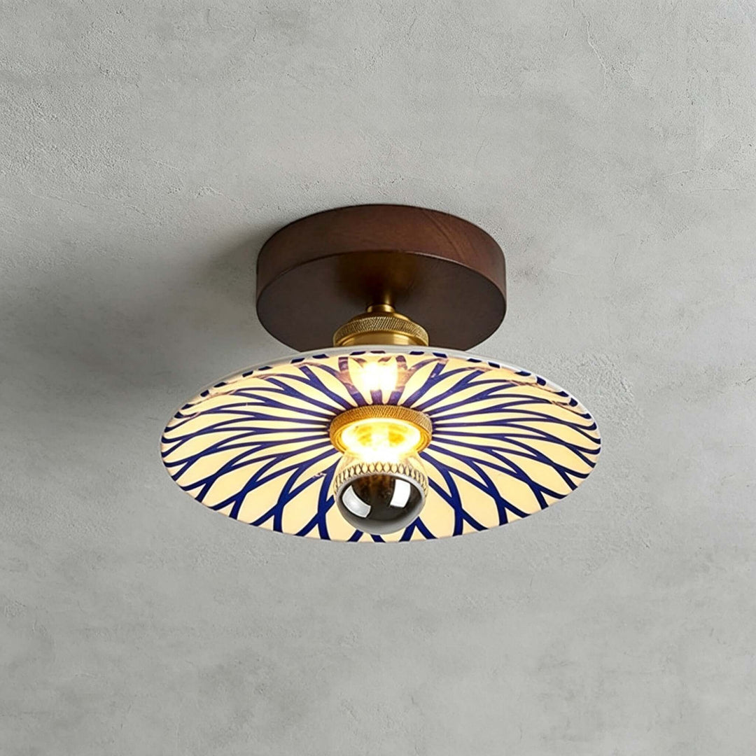Cirelon Ceiling Lamp | Traditional Ceramic Light for Entryways