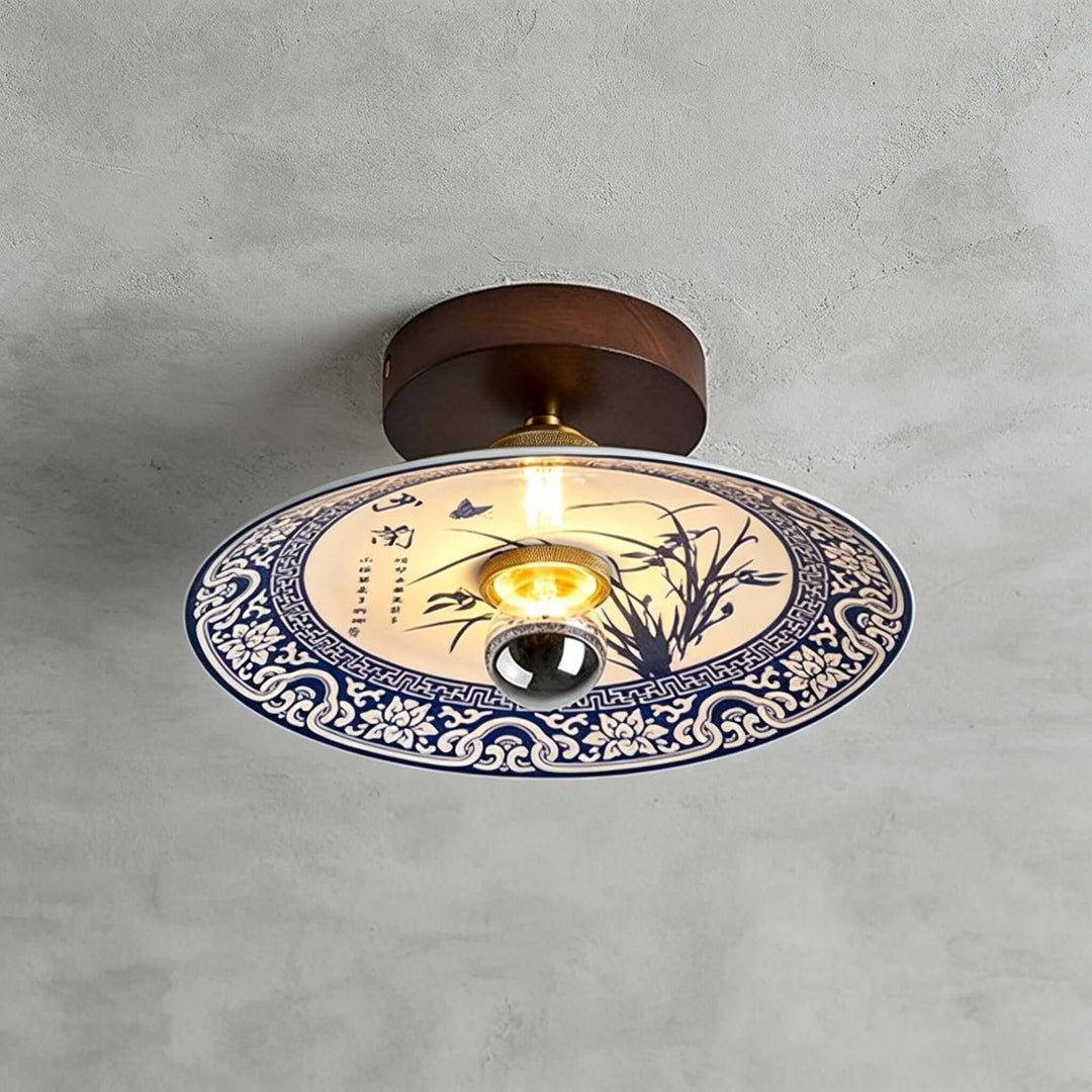 Cirelon Ceiling Lamp | Traditional Ceramic Light for Entryways