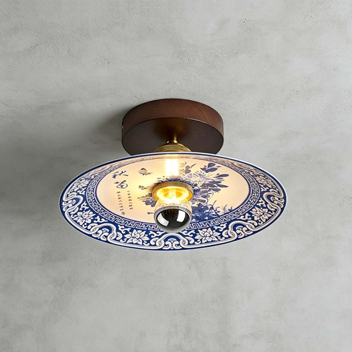 Cirelon Ceiling Lamp | Traditional Ceramic Light for Entryways