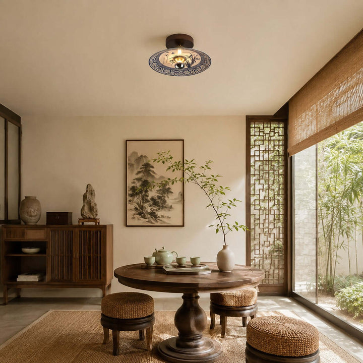 Cirelon Ceiling Lamp | Traditional Ceramic Light for Entryways
