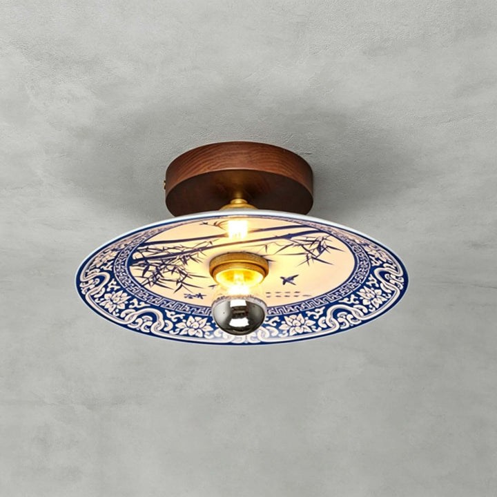Cirelon Ceiling Lamp | Traditional Ceramic Light for Entryways