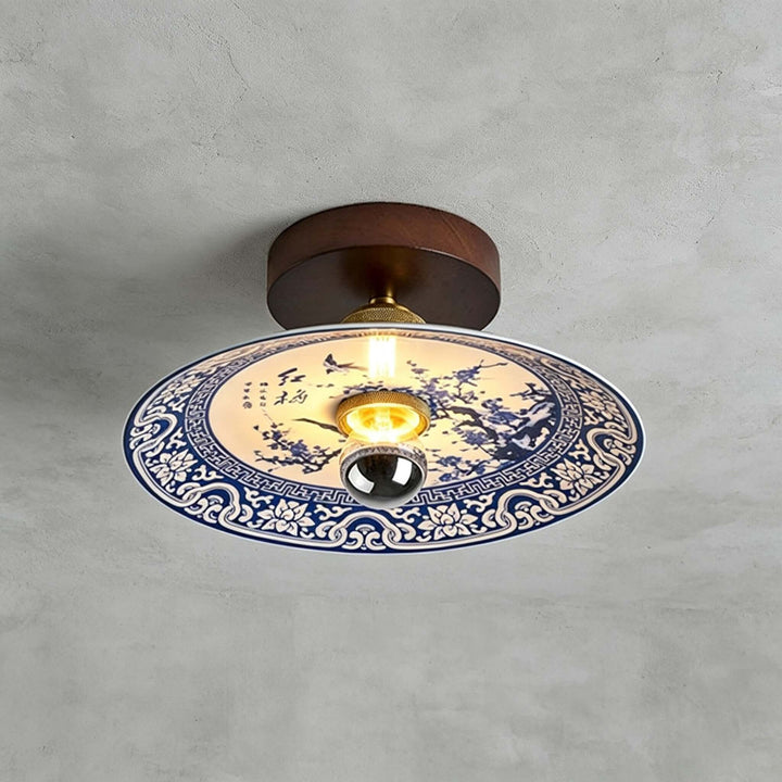 Cirelon Ceiling Lamp | Traditional Ceramic Light for Entryways