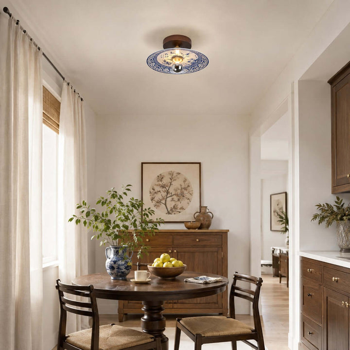 Cirelon Ceiling Lamp | Traditional Ceramic Light for Entryways