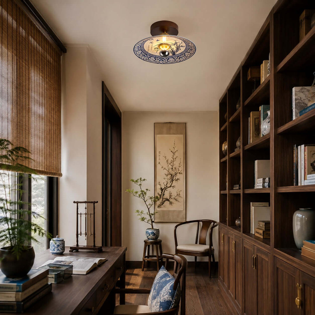 Cirelon Ceiling Lamp | Traditional Ceramic Light for Entryways