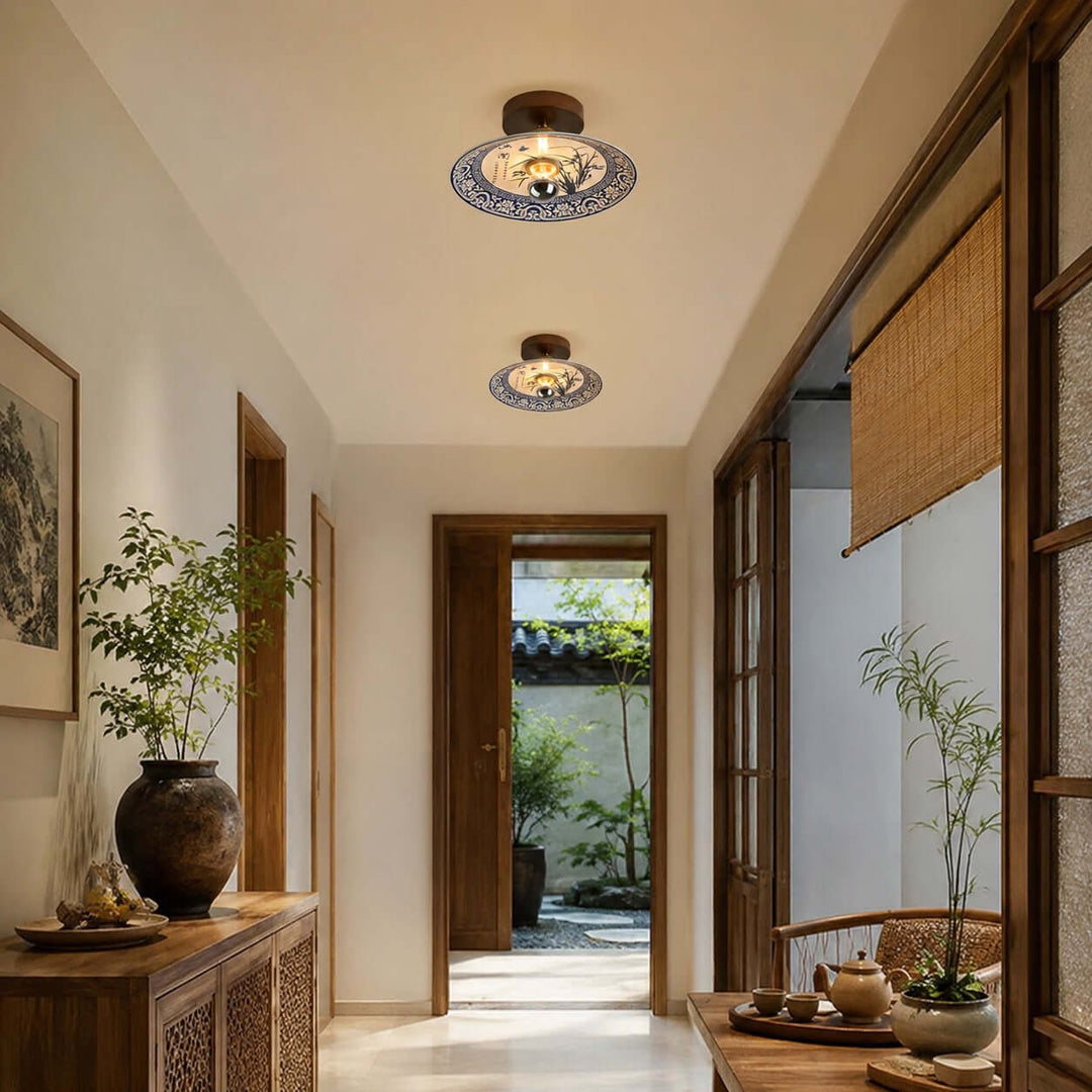 Cirelon Ceiling Lamp | Traditional Ceramic Light for Entryways