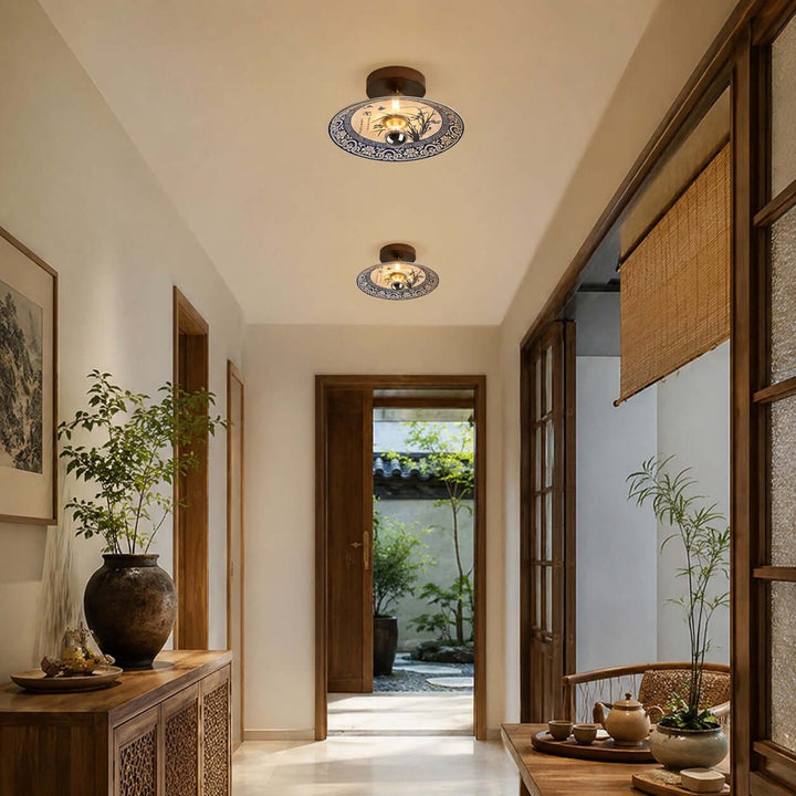 Cirelon Ceiling Lamp | Traditional Ceramic Light for Entryways