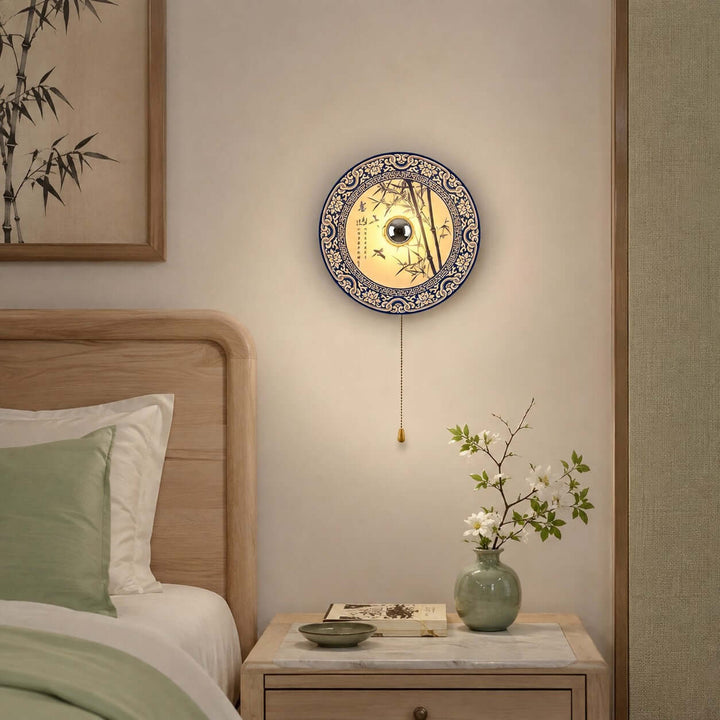 Cirelon Wabi Sabi Ceramic Wall Sconce for Bedroom and Hallway