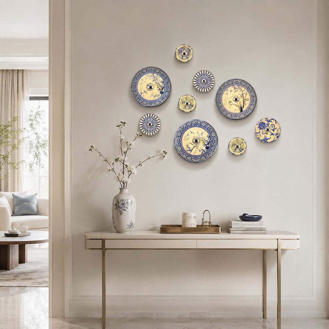 Cirelon Wabi Sabi Ceramic Wall Sconce for Bedroom and Hallway