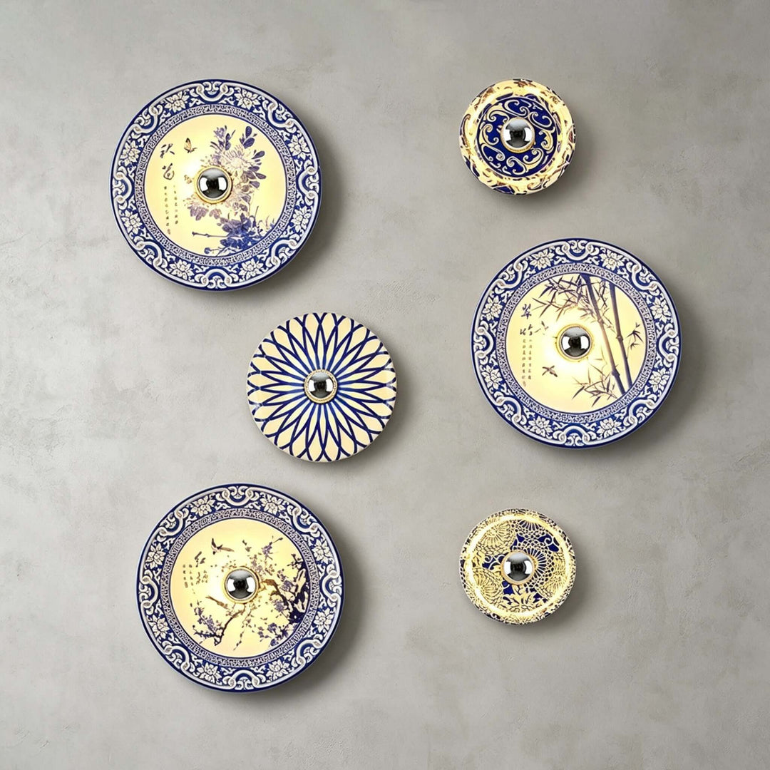 Cirelon Wabi Sabi Ceramic Wall Sconce for Bedroom and Hallway