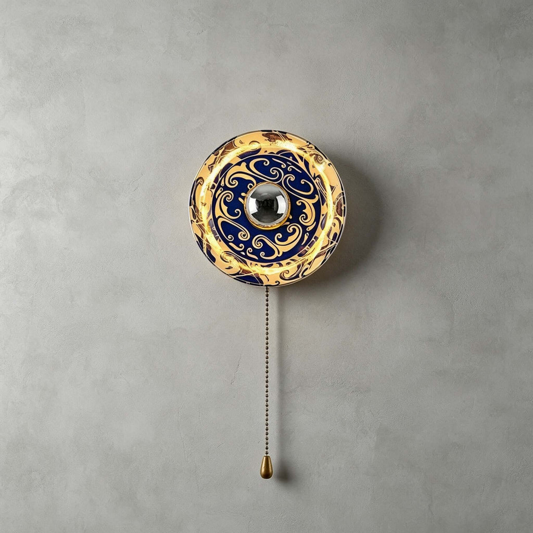 Cirelon Wabi Sabi Ceramic Wall Sconce for Bedroom and Hallway