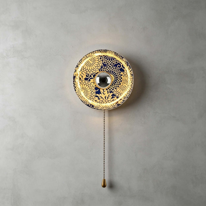 Cirelon Wabi Sabi Ceramic Wall Sconce for Bedroom and Hallway