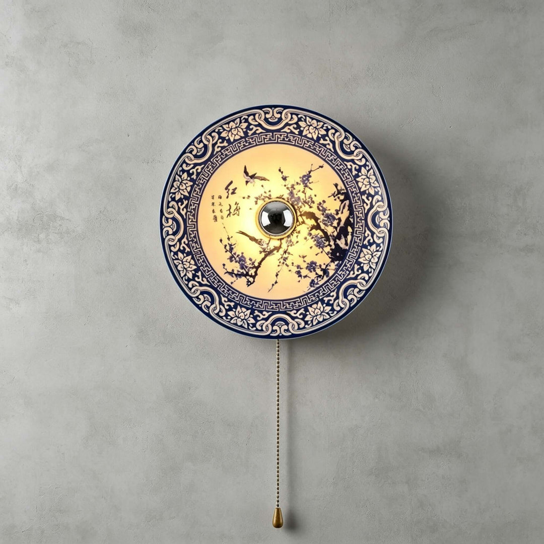 Cirelon Wabi Sabi Ceramic Wall Sconce for Bedroom and Hallway