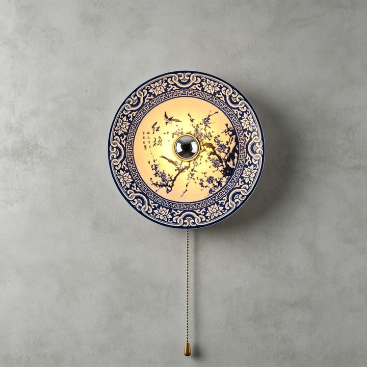 Cirelon Wabi Sabi Ceramic Wall Sconce for Bedroom and Hallway