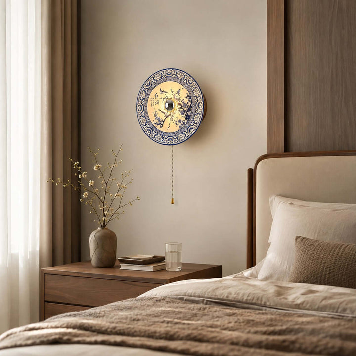 Cirelon Wabi Sabi Ceramic Wall Sconce for Bedroom and Hallway