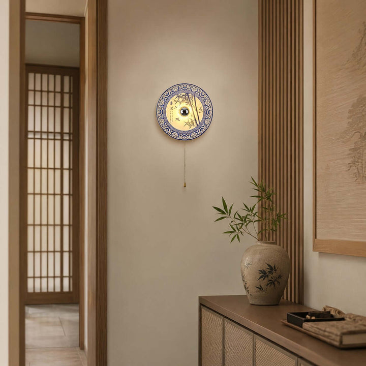Cirelon Wabi Sabi Ceramic Wall Sconce for Bedroom and Hallway