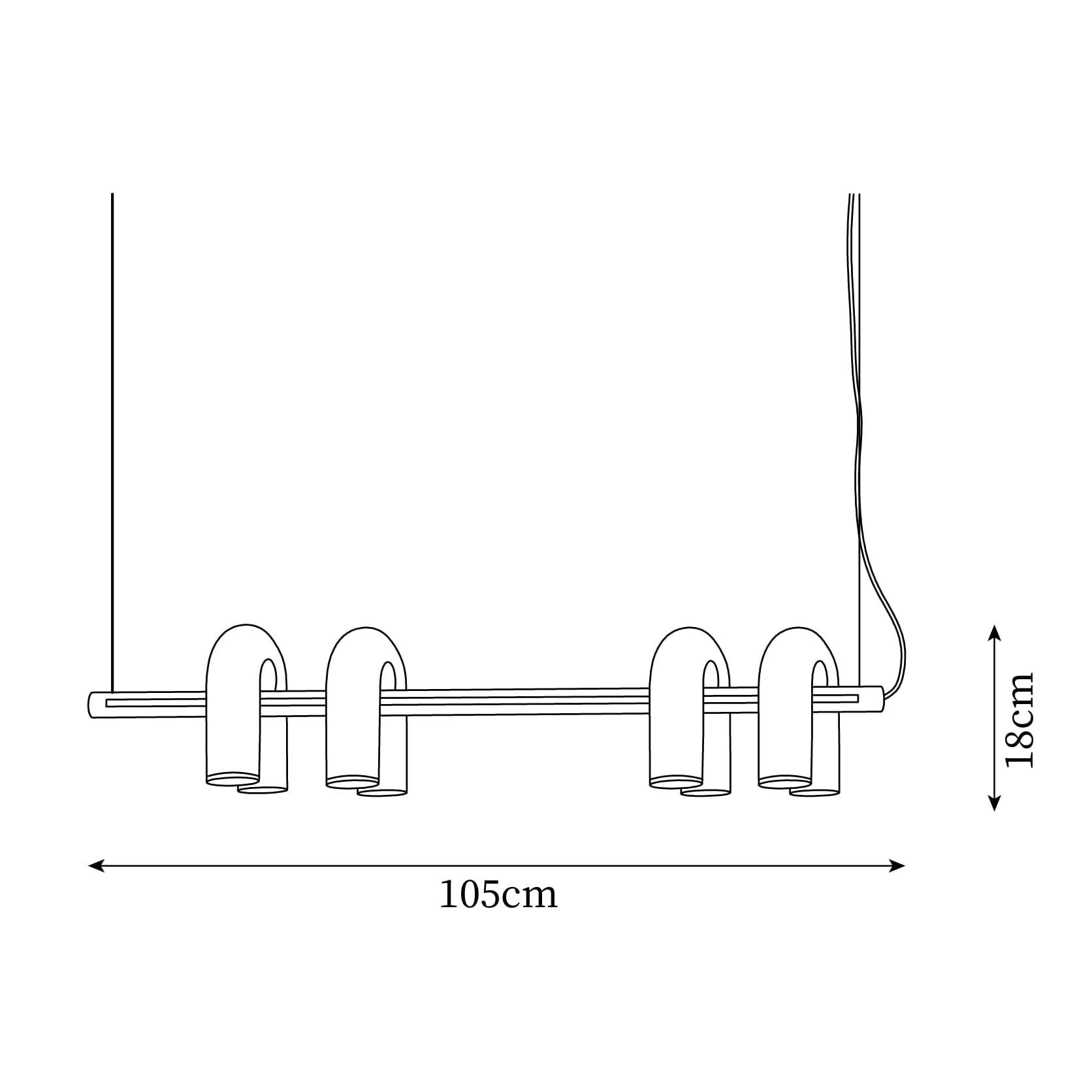 Cirkus Linear Chandelier - Vinlighting