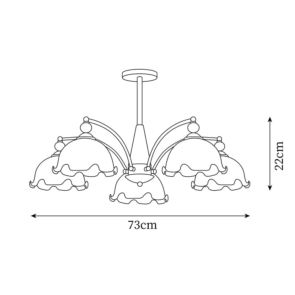 Claudia Flowers Chandelier - Vinlighting