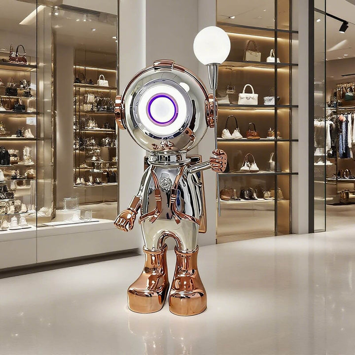 Clymet Art Deco Floor Lamp – Astronaut Sculpture for Living Room