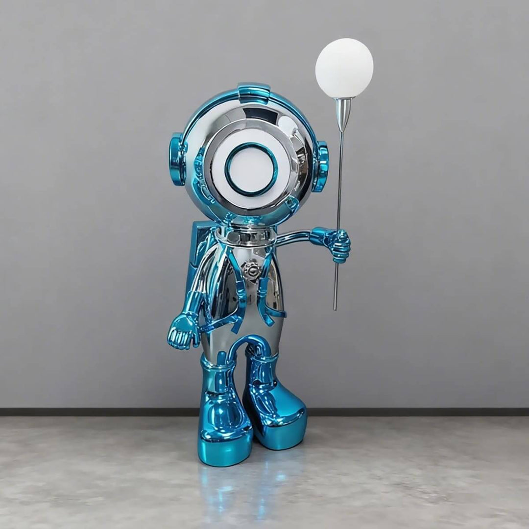 Clymet Art Deco Floor Lamp – Astronaut Sculpture for Living Room