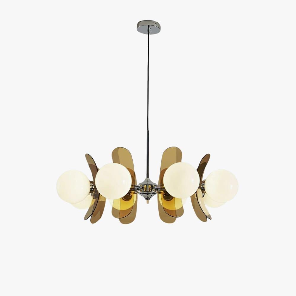 Coloured Petal Chandelier - Glass Light for Modern Homes | Vinlighting | Vinlighting