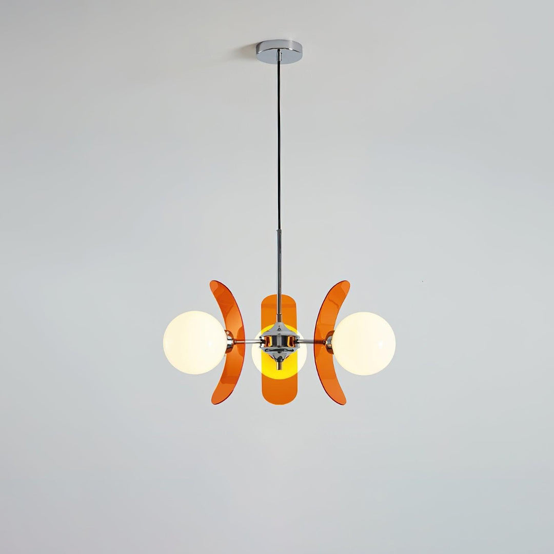 Coloured Petal Chandelier - Glass Light for Modern Homes | Vinlighting | Vinlighting