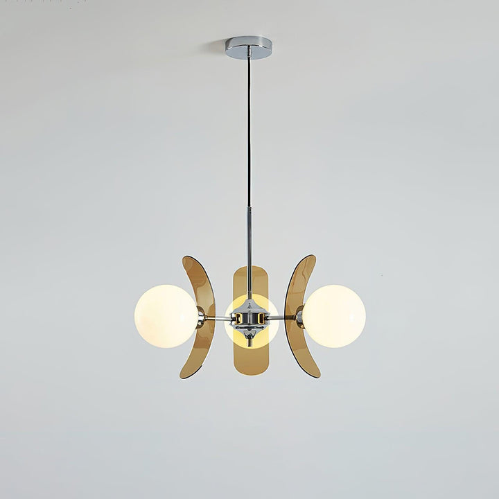 Coloured Petal Chandelier - Glass Light for Modern Homes | Vinlighting | Vinlighting