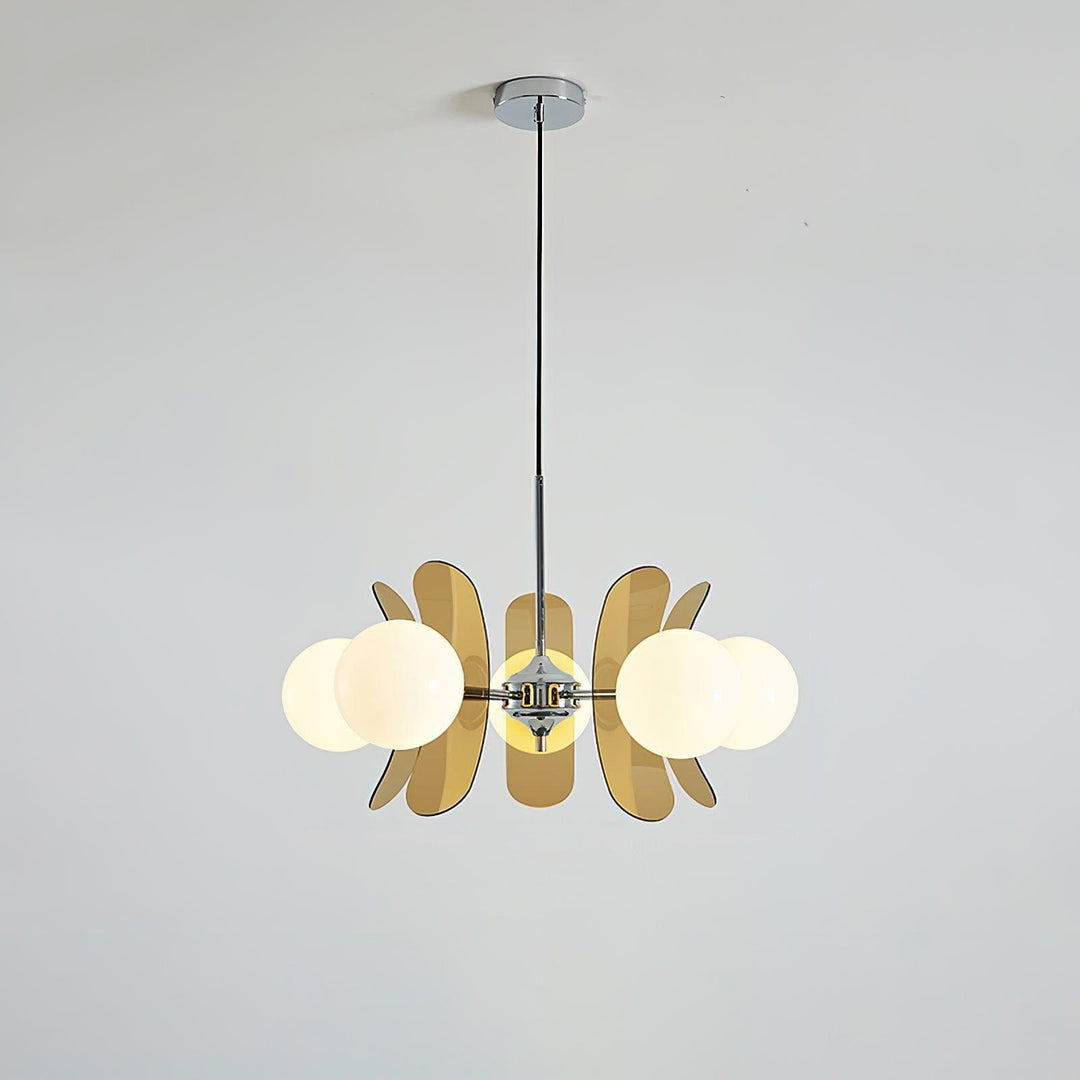 Coloured Petal Chandelier - Glass Light for Modern Homes | Vinlighting | Vinlighting