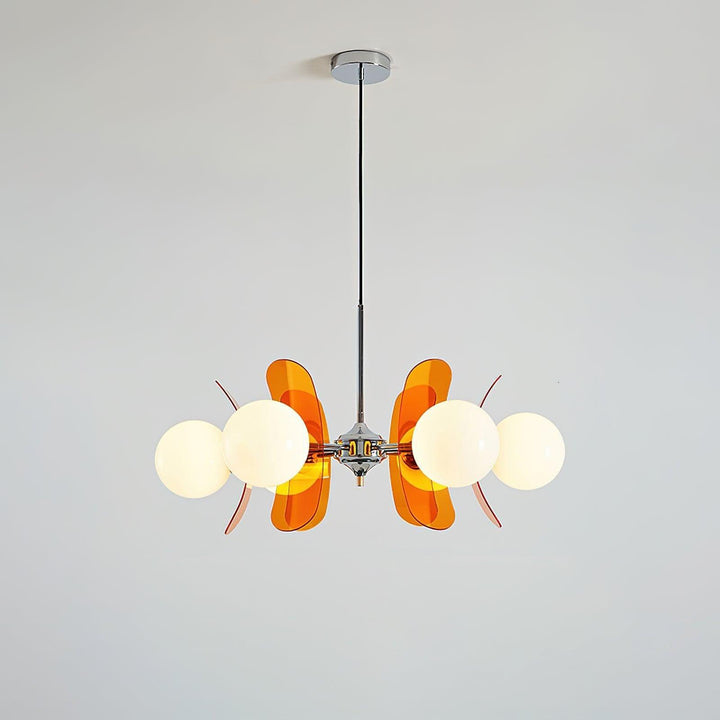 Coloured Petal Chandelier - Glass Light for Modern Homes | Vinlighting | Vinlighting