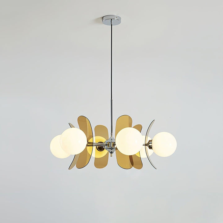 Coloured Petal Chandelier - Glass Light for Modern Homes | Vinlighting | Vinlighting