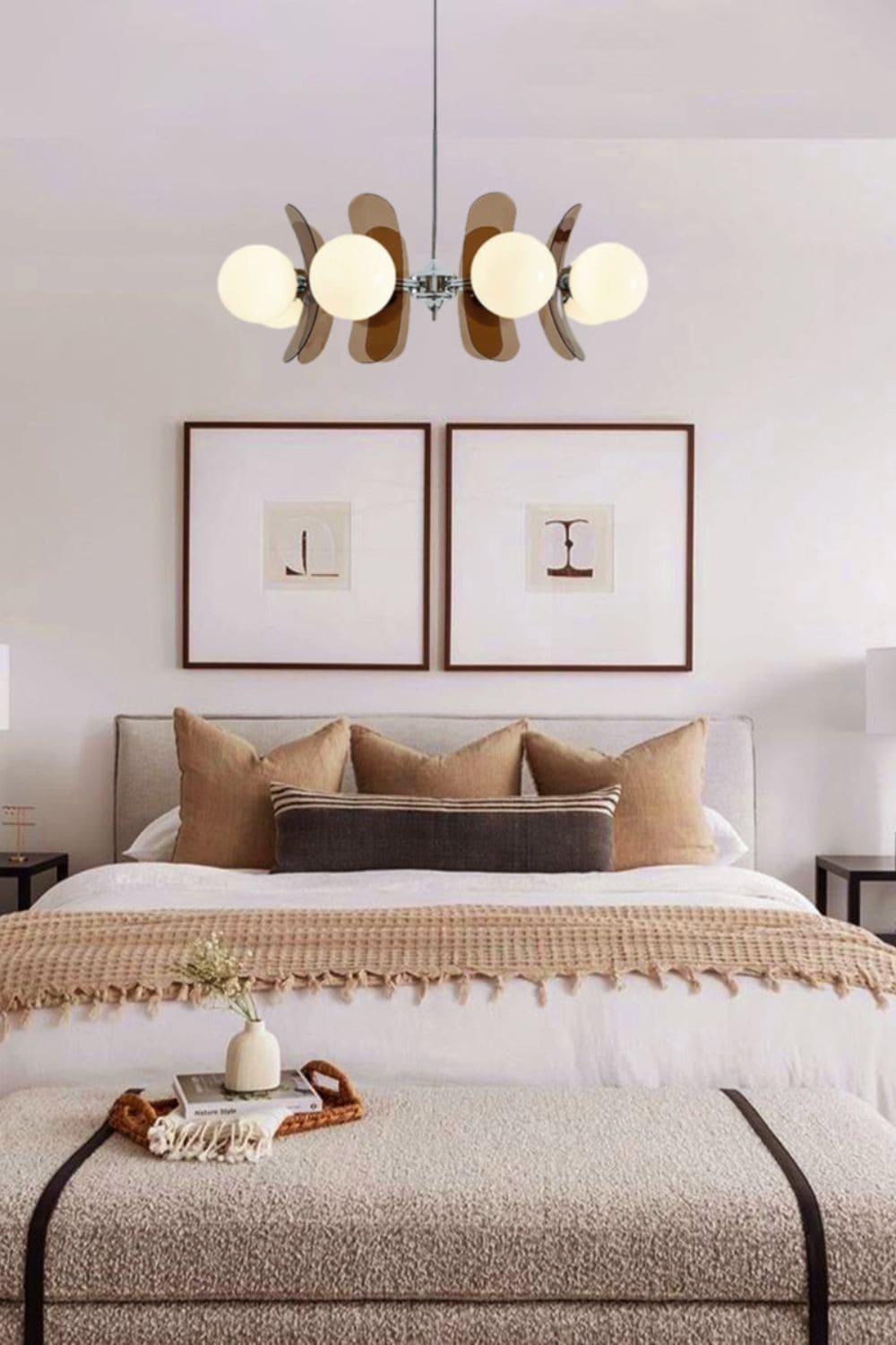 Coloured Petal Chandelier - Glass Light for Modern Homes | Vinlighting | Vinlighting