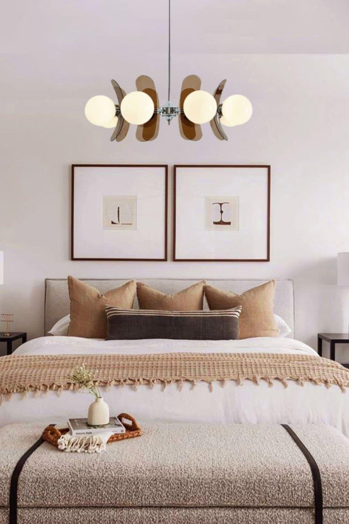 Coloured Petal Chandelier - Glass Light for Modern Homes | Vinlighting | Vinlighting
