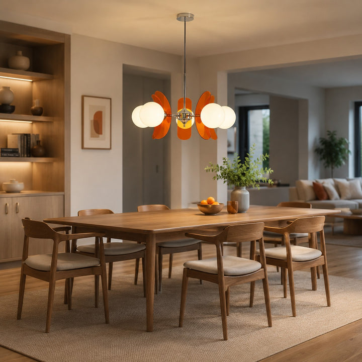 Coloured Petal Chandelier