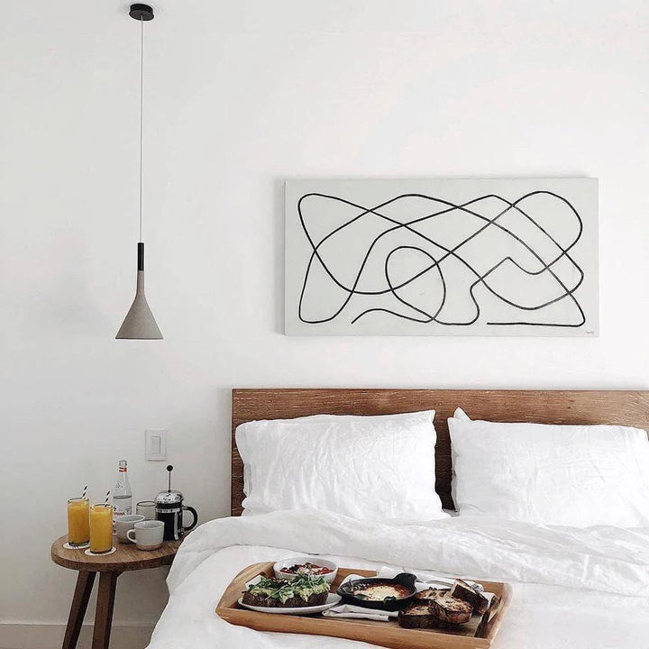 Contemporary Concrete Pendant Light - Mini Hanging Lamp for Bathroom | Vinlighting | Vinlighting