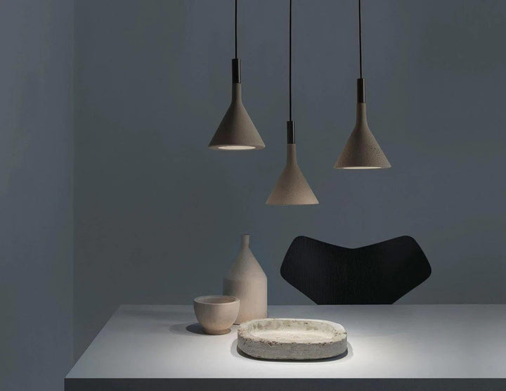 Contemporary Concrete Pendant Light - Mini Hanging Lamp for Bathroom | Vinlighting | Vinlighting