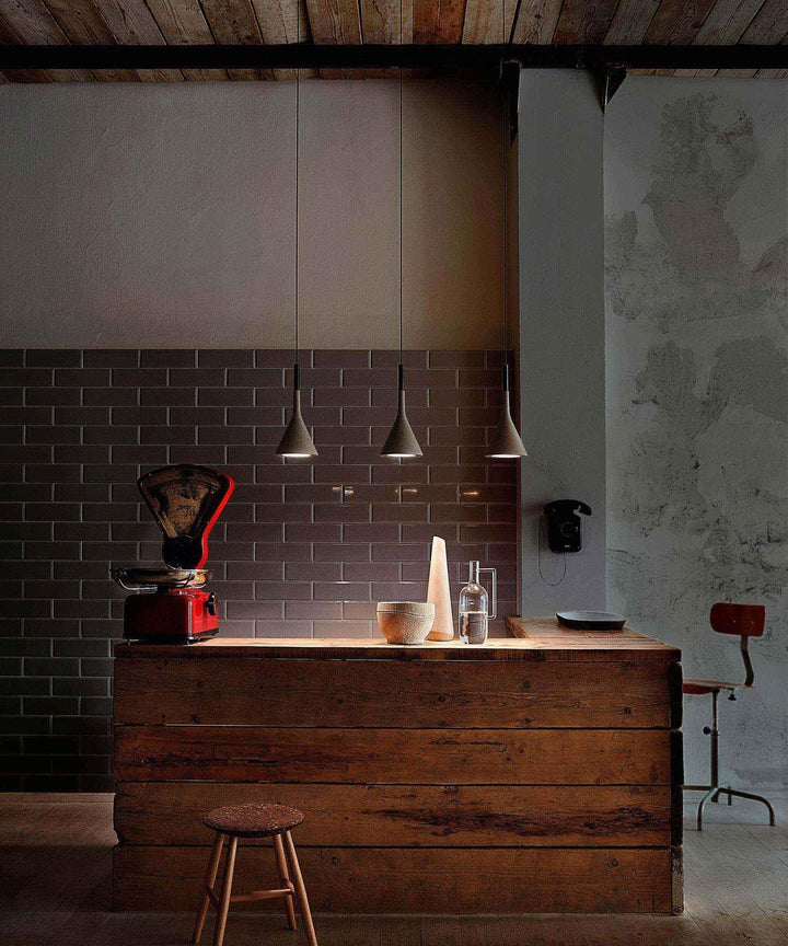 Contemporary Concrete Pendant Light - Mini Hanging Lamp for Bathroom | Vinlighting | Vinlighting