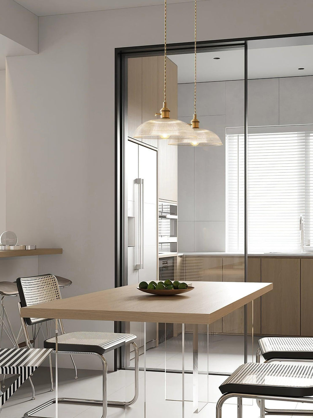 Contemporary Copper Glass Pendant Light - Hanging Lamp for Kitchen | Vinlighting | Vinlighting