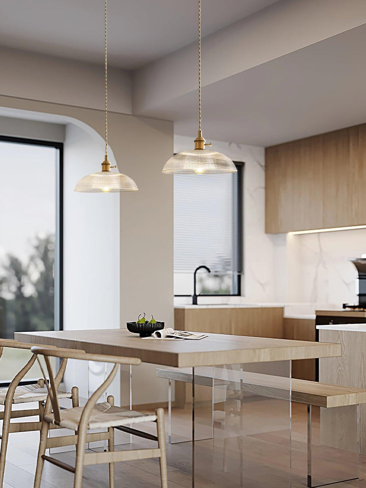 Contemporary Copper Glass Pendant Light - Hanging Lamp for Kitchen | Vinlighting | Vinlighting
