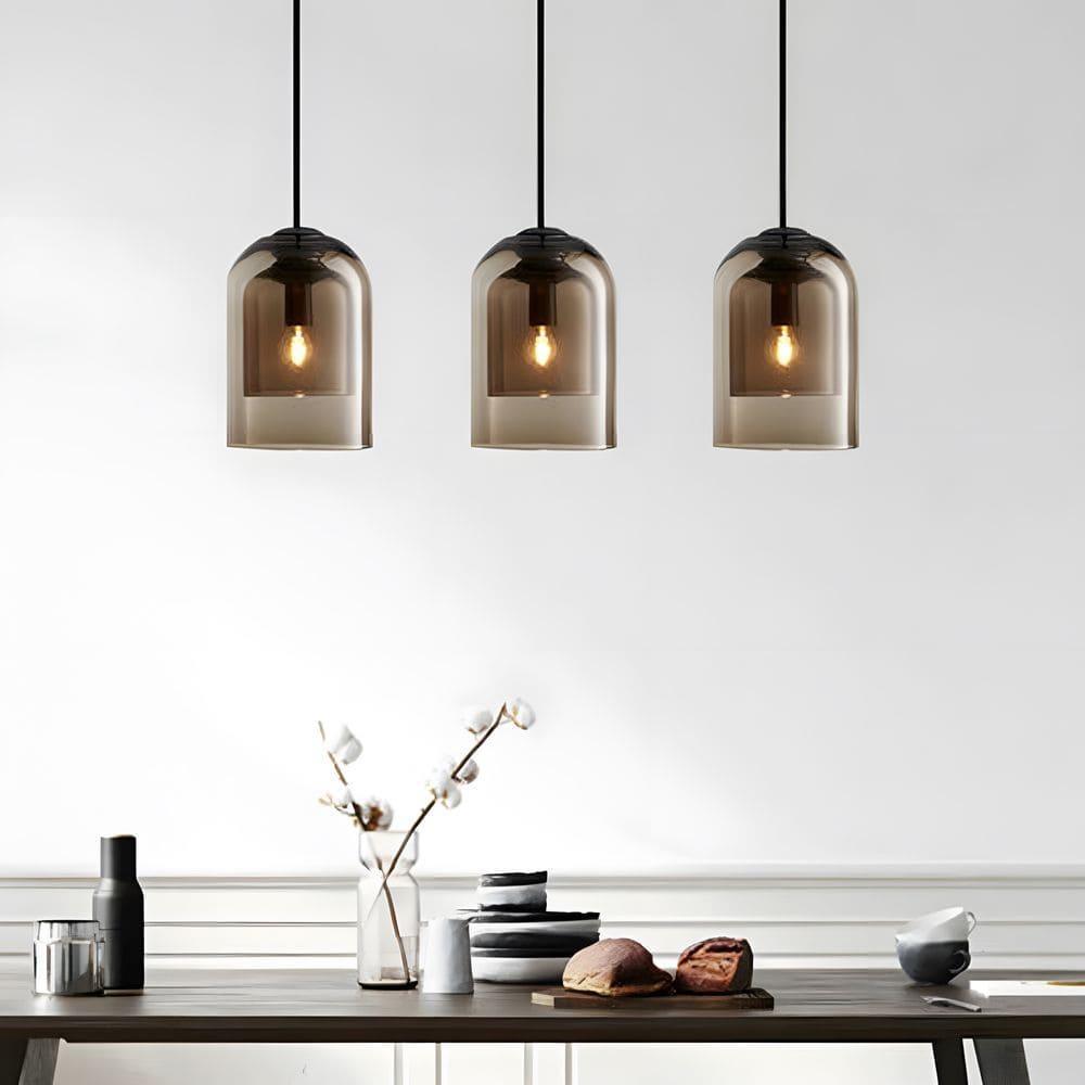Contemporary Glass Hanging Lamp for Kitchen Island and Dining Room | Vinlighting | Vinlighting