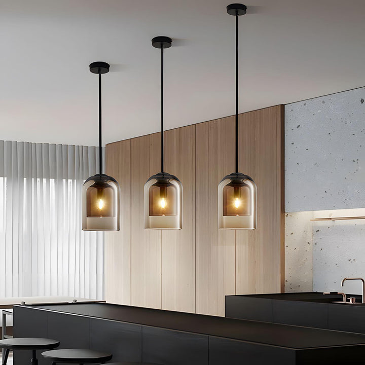 Contemporary Glass Hanging Lamp for Kitchen Island and Dining Room | Vinlighting | Vinlighting